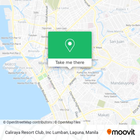 Caliraya Resort Club, Inc Lumban, Laguna map