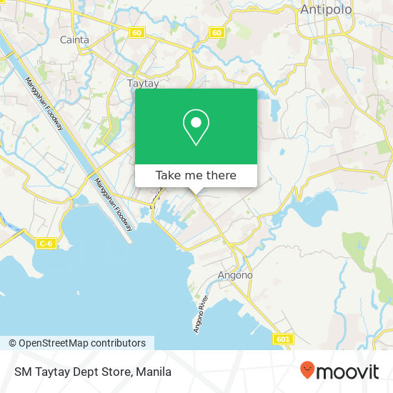 SM Taytay Dept Store map