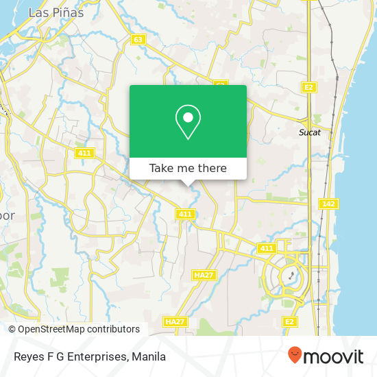 Reyes F G Enterprises map