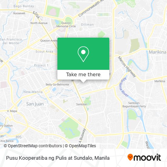 Pusu Kooperatiba ng Pulis at Sundalo map