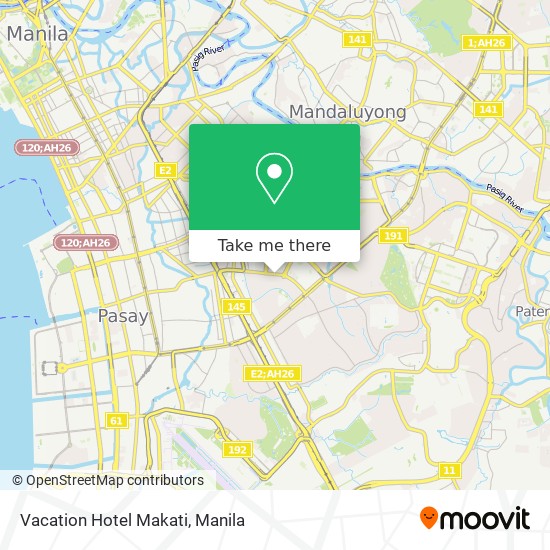Vacation Hotel Makati map