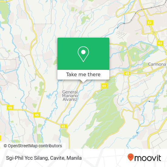 Sgi-Phil Ycc Silang, Cavite map