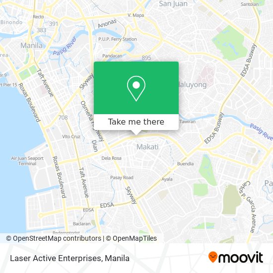 Laser Active Enterprises map