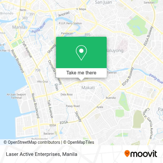 Laser Active Enterprises map