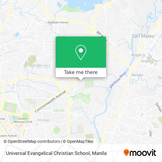 Universal Evangelical Christian School map