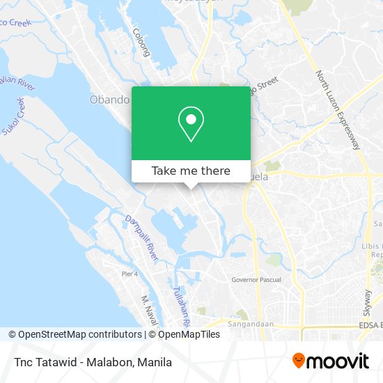 Tnc Tatawid - Malabon map