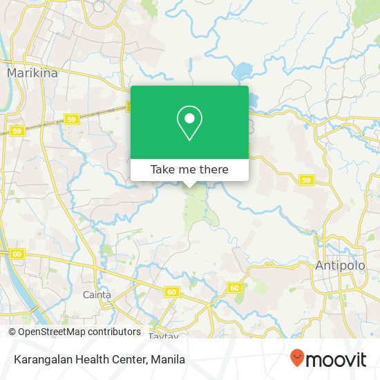 Karangalan Health Center map