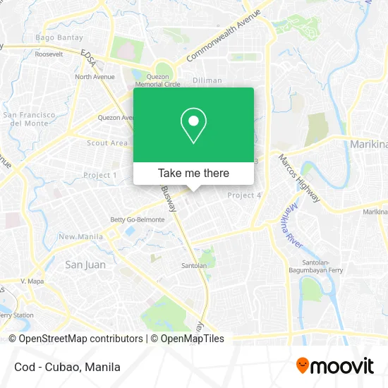 Cod - Cubao map
