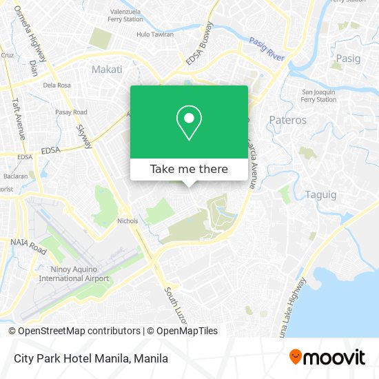 City Park Hotel Manila map
