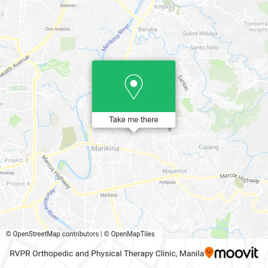 RVPR Orthopedic and Physical Therapy Clinic map