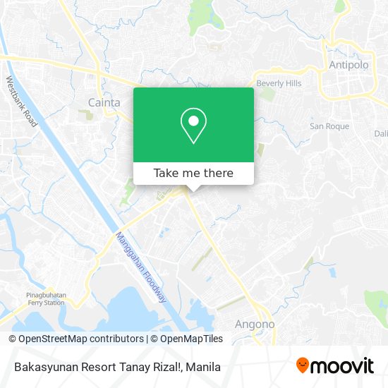 Bakasyunan Resort Tanay Rizal! map