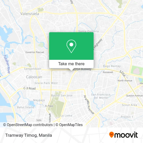 Tramway Timog map