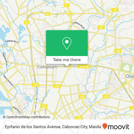 Epifanio de los Santos Avenue, Caloocan City map