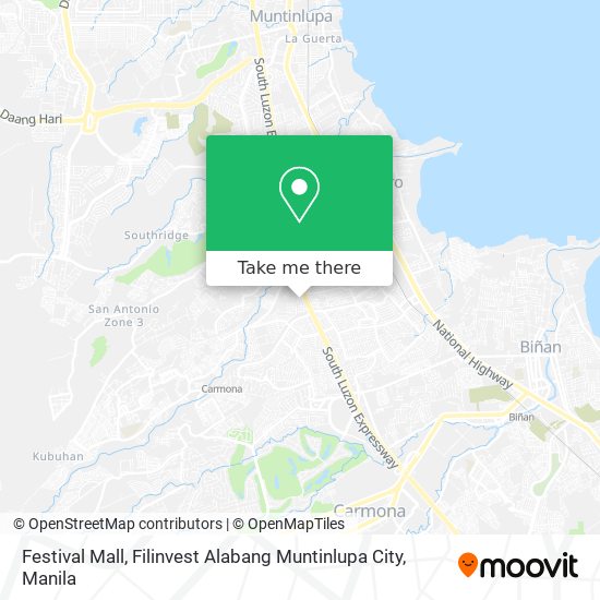 Festival Mall, Filinvest Alabang Muntinlupa City map
