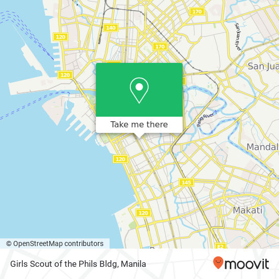 Girls Scout of the Phils Bldg map