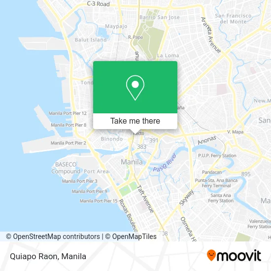 Quiapo Raon map
