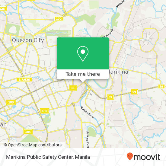 Marikina Public Safety Center map