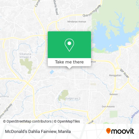 McDonald's Dahlia Fairview map