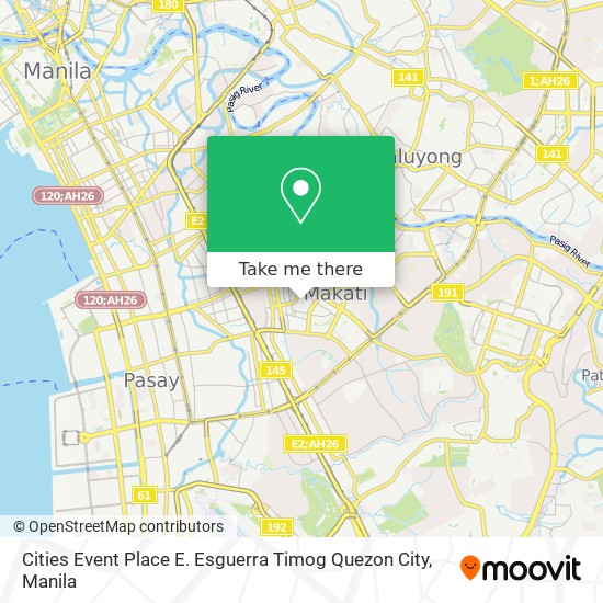 Cities Event Place E. Esguerra Timog Quezon City map