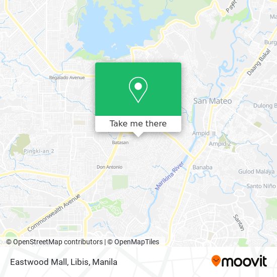 Eastwood Mall, Libis map