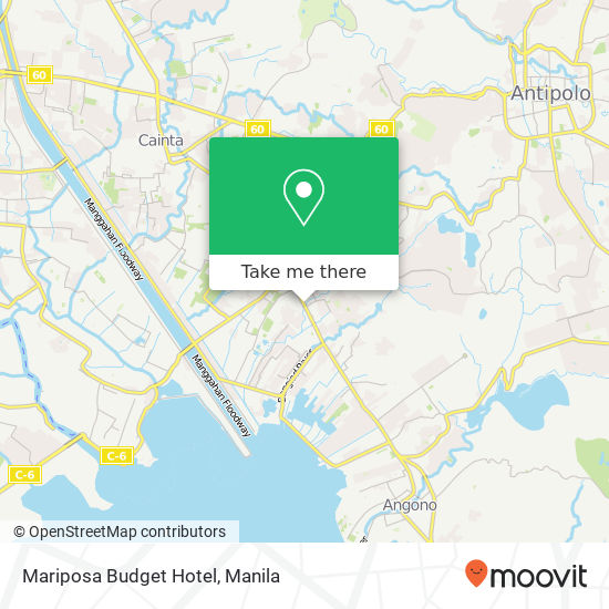 Mariposa Budget Hotel map