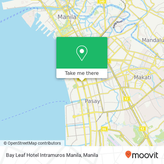 Bay Leaf Hotel Intramuros Manila map