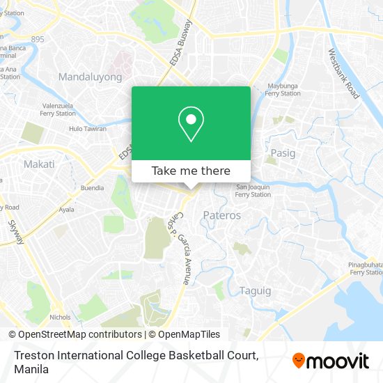 Treston International College Basketball Court map