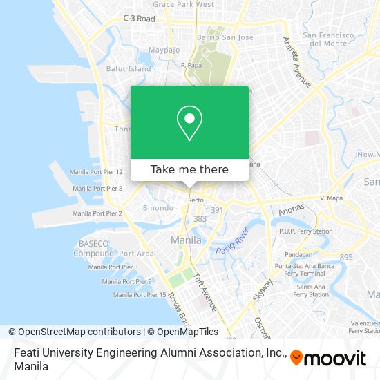 Feati University Engineering Alumni Association, Inc. map