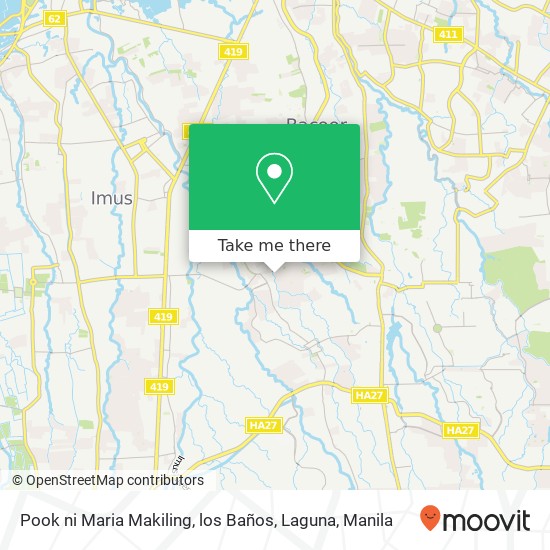 Pook ni Maria Makiling, los Baños, Laguna map