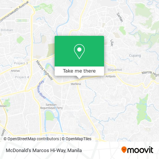 McDonald's Marcos Hi-Way map