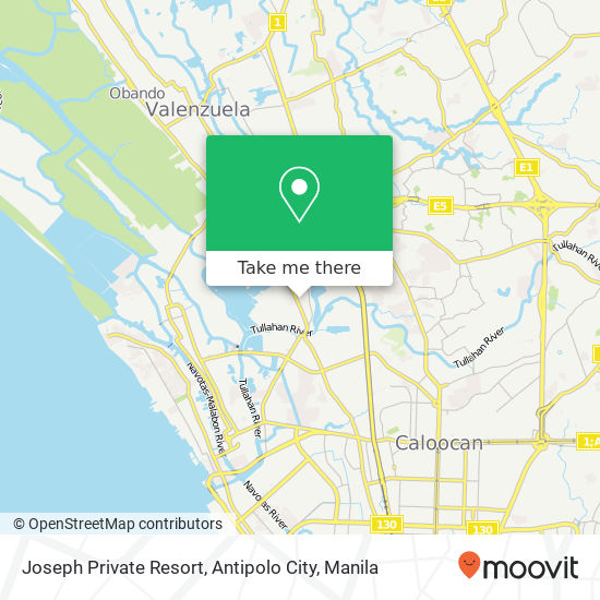 Joseph Private Resort, Antipolo City map
