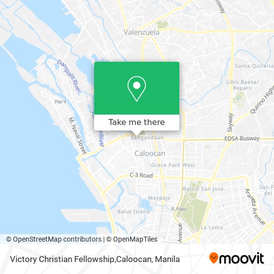 Victory Christian Fellowship,Caloocan map