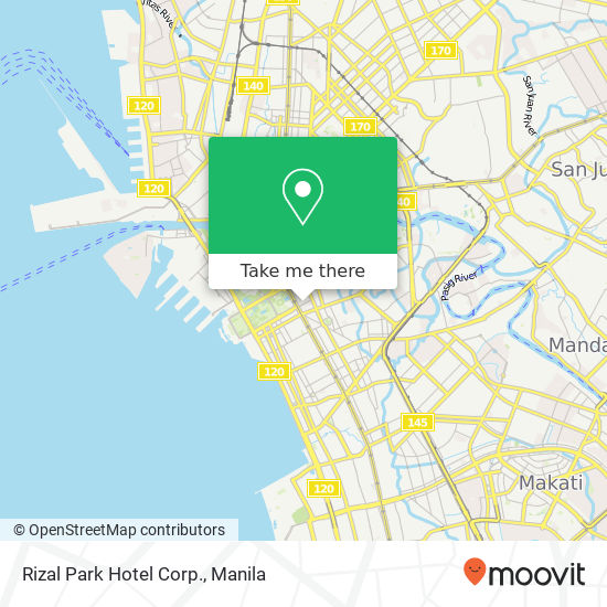 Rizal Park Hotel Corp. map