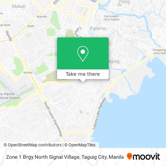 Zone 1 Brgy North Signal Village, Taguig City map