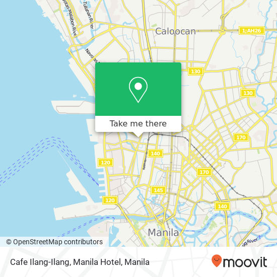 Cafe Ilang-Ilang, Manila Hotel map