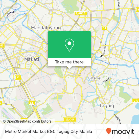 Metro Market Market BGC Tagiug City map