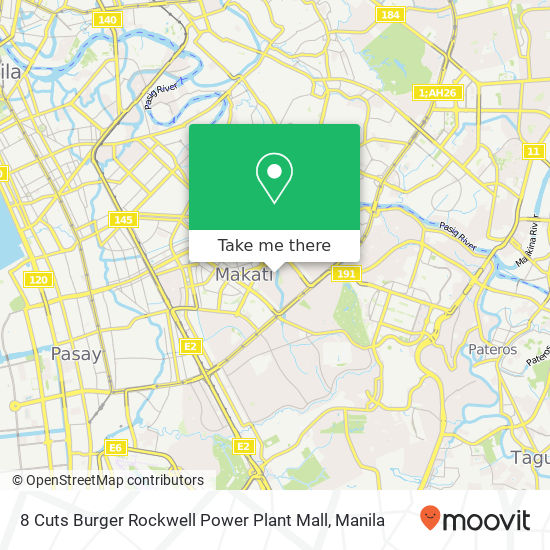 8 Cuts Burger Rockwell Power Plant Mall map