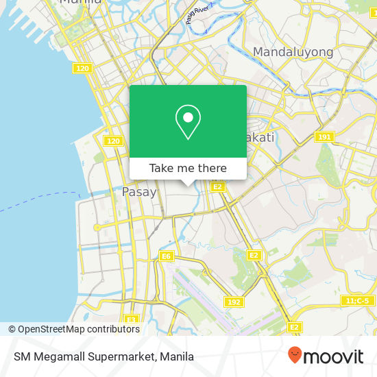 SM Megamall Supermarket map