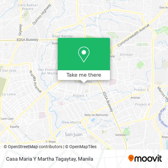 Casa Maria Y Martha Tagaytay map