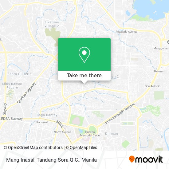 Mang Inasal, Tandang Sora Q.C. map
