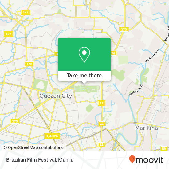 Brazilian Film Festival map