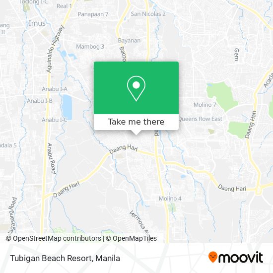 Tubigan Beach Resort map