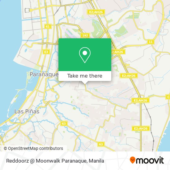 Reddoorz @ Moonwalk Paranaque map