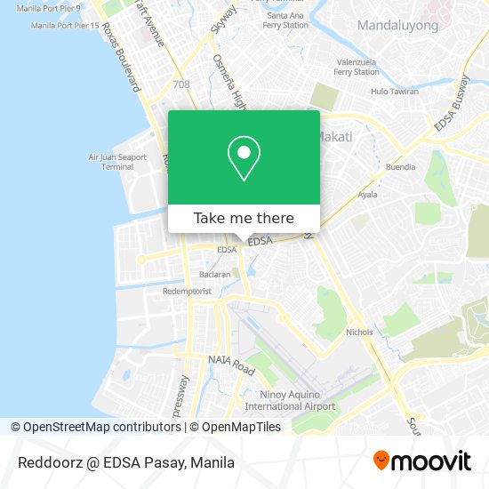 Reddoorz @ EDSA Pasay map