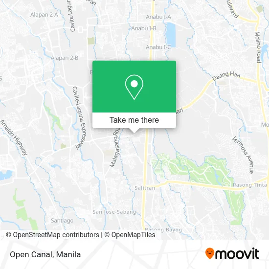 Open Canal map