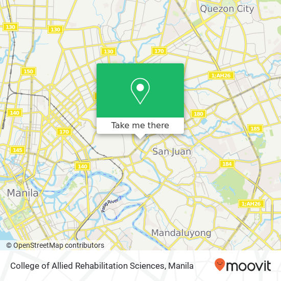 College of Allied Rehabilitation Sciences map