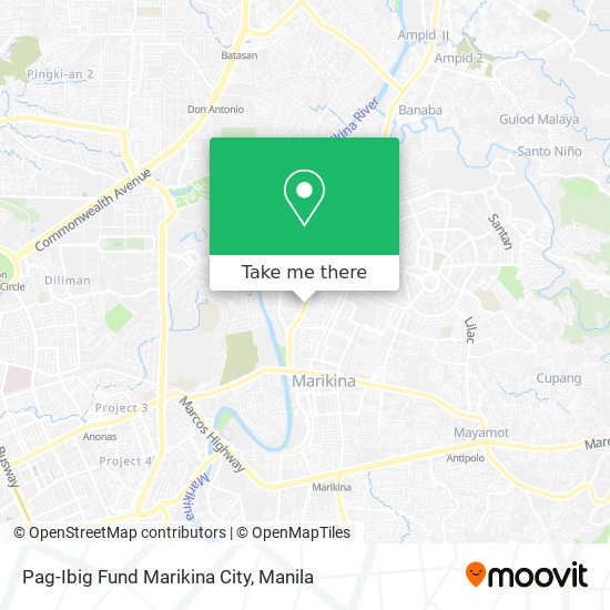Pag-Ibig Fund Marikina City map