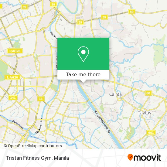 Tristan Fitness Gym map
