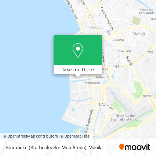 Starbucks (Starbucks Sm Moa Arena) map