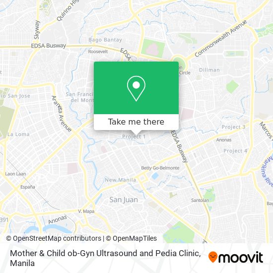 Mother & Child ob-Gyn Ultrasound and Pedia Clinic map